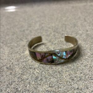 Elegant Silver and Purple Women's Bracelet